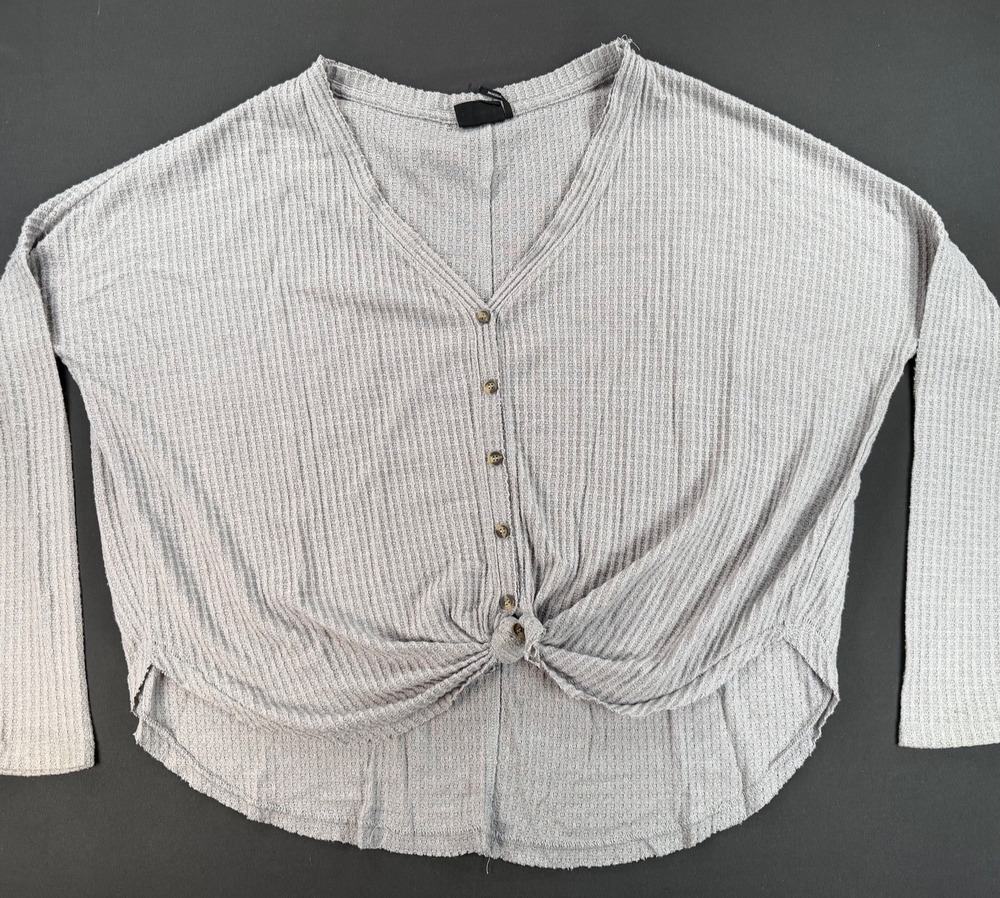Urban Outfitters Out From Under Oversized Long Sleeve Waffle Button Shirt (XS)